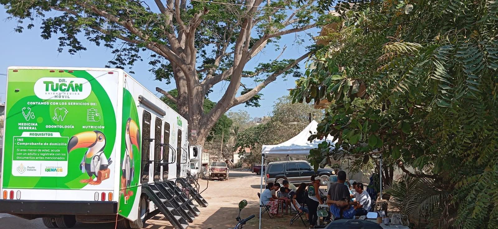 Del 23 al 27 de junio, las Unidades Médicas Móviles “Dr. Tucán” continuarán brindando servicios gratuitos de salud en diferentes colonias de Puerto Vallarta.