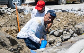 SEAPAL repara fuga de agua en El Coapinole